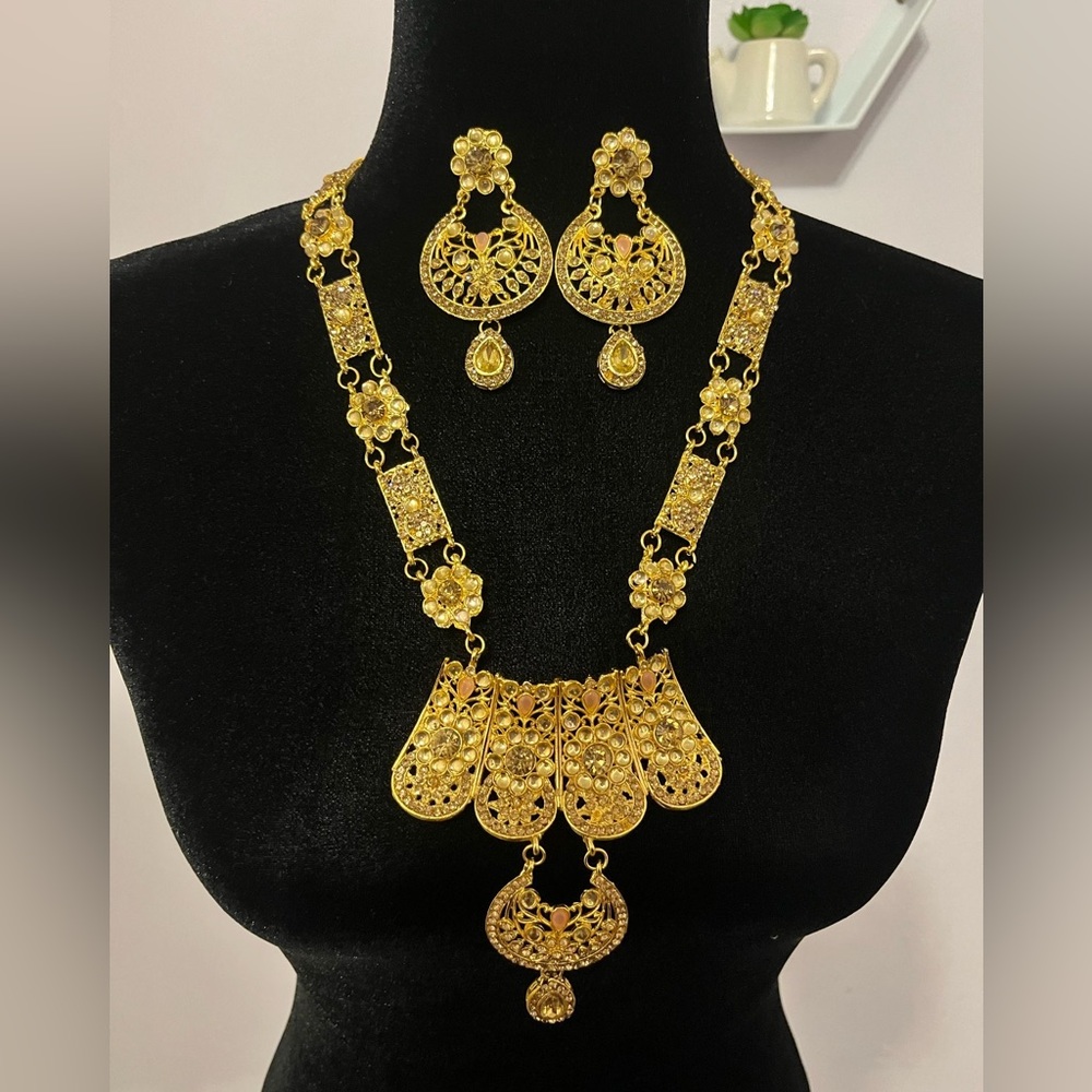 2 pc Indian necklace jewelry set